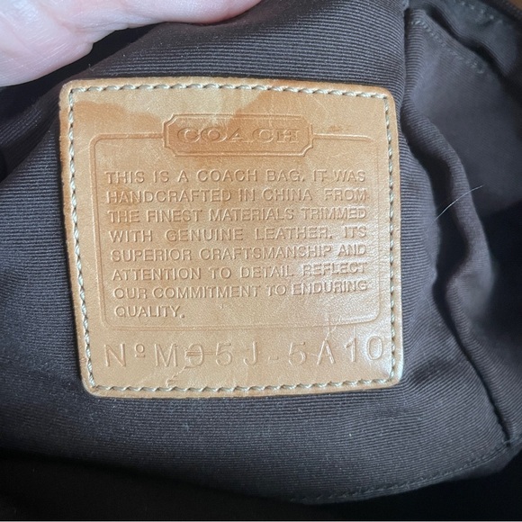 Coach Brown Signature Logo Tassle Purse Large - Picture 6 of 14